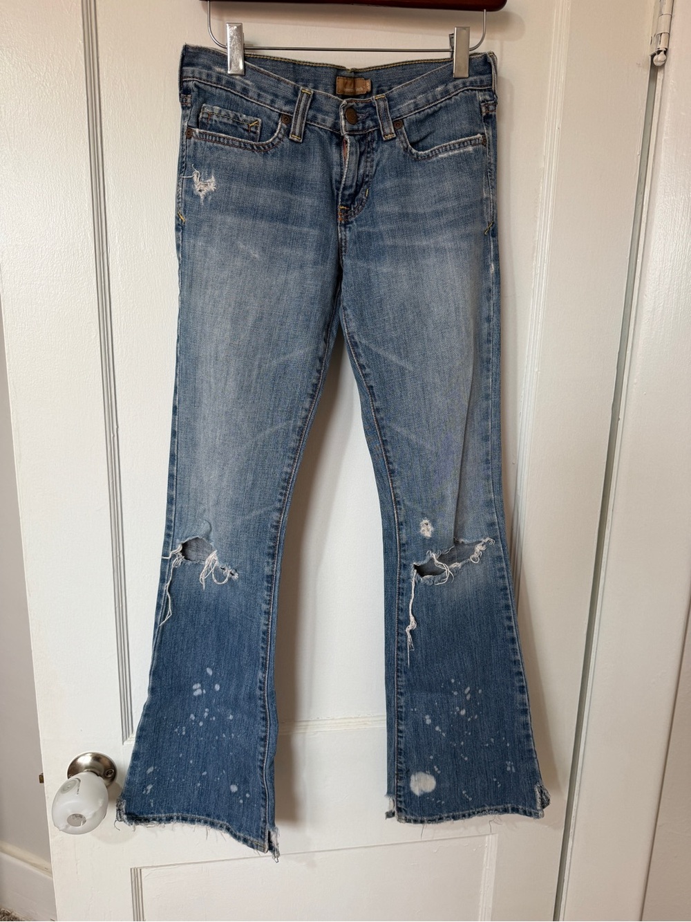 Abercrombie & Fitch Vintage Y2K distressed Madison Flare Jeans